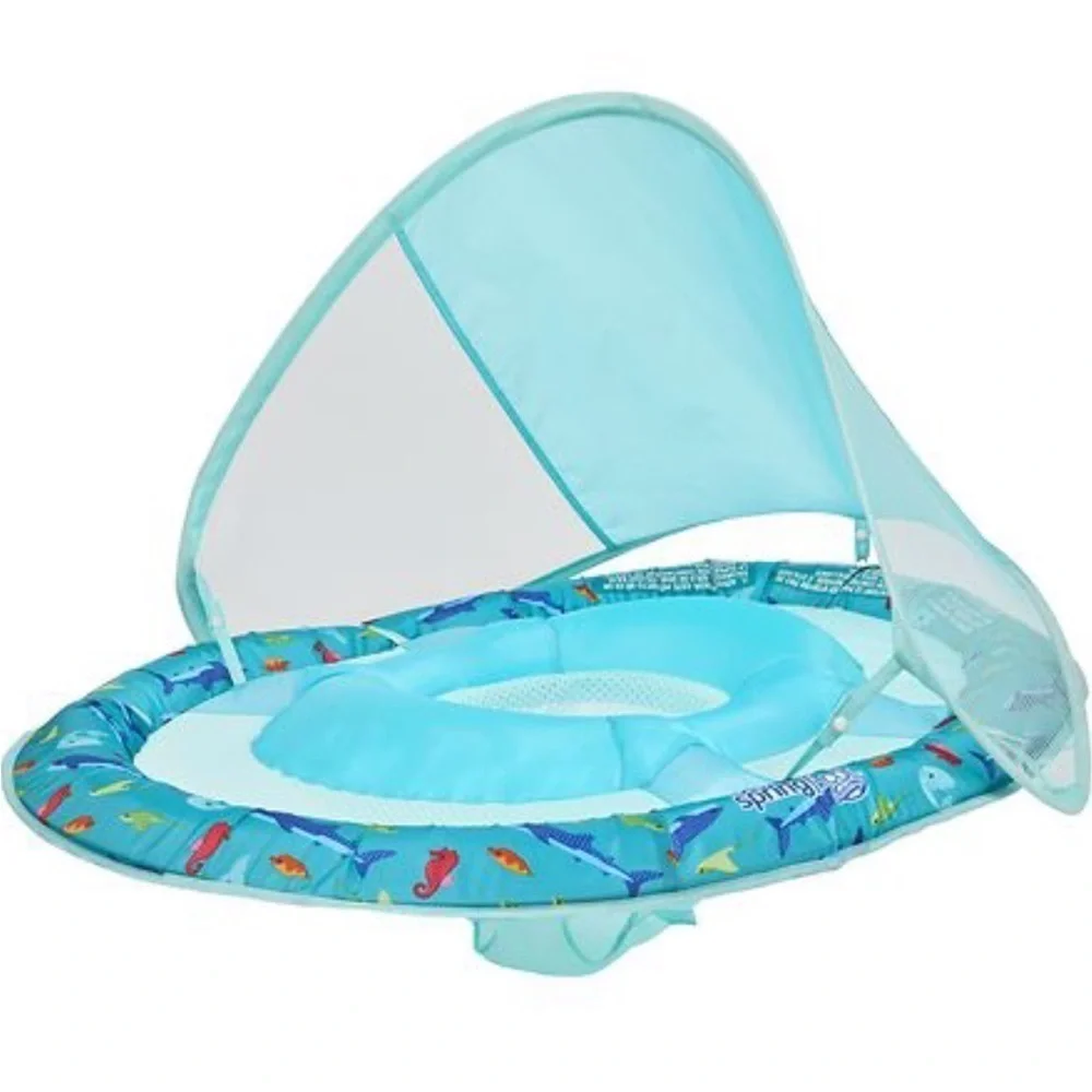 SwimWays Baby Spring Float Sun Canpoy Blue